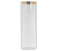 COOK CONCEPT - KA4373 Bocal Haut En Verre Avec Couvercle En Silicone - Conçu Pour Conservation et Stockage - Réutilisable - Transparent - Capacité 2 Litres
