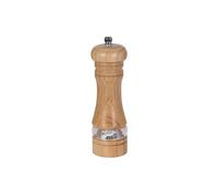 Cook Concept KA4629 Moulin Manuel à Poivre ou Sel Bois Grand modèle Beige et Transparent Broyeur Céramique Réglable D5 x H16,5 cm