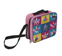 COOK CONCEPT - KA4836 Cartable Fraîcheur Enfant Licorne avec Lunch Bag et Glacière - Conçu pour Transporter Repas - Dimensions 22 x 20 x 8 cm - Couleur Rose Bleu Jaune Orange