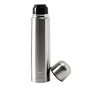 Cook Concept, KA5616, Bouteille de Transport Isotherme 1L, Acier Inoxydable, Capuchon Tasse Pratique, Élégante et Durable, Idéale pour Bureau et Loisirs, Argent, 1L, Argent