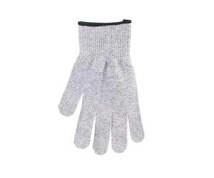 COOK CONCEPT - KD31991 Gant Anti-Coupure Ambidextre en Coton et Métal - Conçu pour Manipulations Délicates - Taille Standard - Dimensions 14 x 0,50 x 24 cm - Couleur Gris