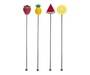 COOK CONCEPT - KV7425 - Cocktail Shaker en Acier Inoxydable - Set de 4-18.5 cm - Idéal pour Mélanger Bières et Jus - Compatible avec Verres Hauts - Couleur Argent - Taille Standard