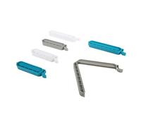 COOK CONCEPT Lot de 10 Pinces pour Sacs de Conservation Fraîcheur Blanc | Lot de 10, pinces de fermeture, sachets congélation snacks thé, fermeture hermétique, fraîcheur préservée, durable, blanc
