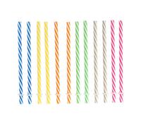 COOK CONCEPT Lot de 12 Pailles Réutilisables Mason Jars Multicolore 17 cm