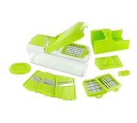 Cook Concept Mandoline trancheuse multifonction 5 en 1 avec bac de récupération Vert