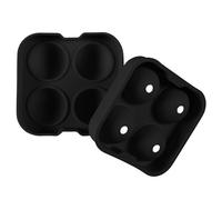 COOK CONCEPT Moule à Glaçons Sphériques en Silicone 4,4 cm Beige | Silicone, moule à glaçons sphériques, 4 glaçons de 4,4 cm, cocktails desserts, démoulage facile, réutilisable, beige