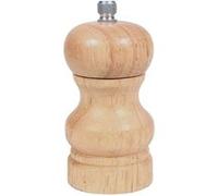 COOK CONCEPT Moulin Manuel Poivre et Sel en Bois Broyeur Céramique Beige | Bois, broyeur céramique réglable, contenance 70 ml, poivre sel épices, mouture précise, format D4,9 x H10 cm, beige