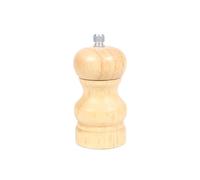 COOK CONCEPT - KA4631 Moulin Manuel à Poivre et Sel en Bois - Broyeur Céramique Réglable - Contenance 70 ml - D4,9 x H10 cm - Beige - Pratique pour la Cuisine