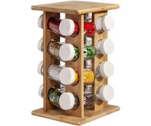 Cook Concept - Présentoir à épices en bambou 16 pots Green attitude NC G