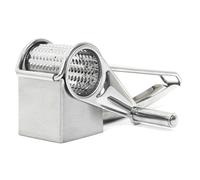 COOK CONCEPT - KU6648, Râpe à Fromage Manuelle en INOX, Design Moderne et élégant, Facile à Utiliser et à Nettoyer, Dimensions compactes 20x6x8 cm, Couleur Argent