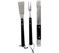 Cook Concept - Set de 3 ustensiles à BBQ avec manches en bois Noir G