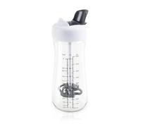 COOK CONCEPT Shaker à Vinaigrette 2-en-1 Bec Verseur 500 ml Transparent | Shaker à vinaigrette 2-en-1, bec verseur rétractable, gradué 500 ml, salades et sauces, lavage facile, transparent