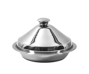 COOK CONCEPT Tajine en Acier Inoxydable 24 cm Tous Feux Induction Argent | Acier inoxydable, tajine, tous feux dont induction, four traditionnel, soupape vapeur, cuisson lente, notice incluse, argent