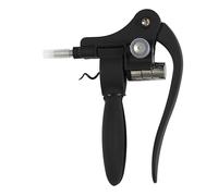 COOK CONCEPT Tire-Bouchon à Levier en Métal Ergonomique Noir | Métal, tire-bouchon à levier, extraction sans effort, vin et spiritueux, ergonomique, durable, entretien facile, noir