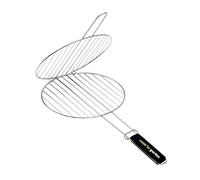 Cook'in Garden – Grille de barbecue double ronde Ø37 cm – Manche Soft Touch ergonomique