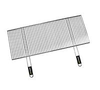 Cook'in garden Grille de barbecue recoupable 100×40 cm acier poignées Soft-Touch