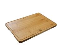 Cook’in Garden - Planche à Découper en Bambou Naturel, 2 Côtés Utilisables, Accessoire Robuste et Facile à Nettoyer, Idéale Préparation Barbecue, Plancha et Cuisine Extérieure