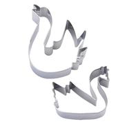 Cookie Course pour les - Ensemble de coupe-biscuits en forme de cygne 2x, moules 3D | Outils de gaufrage des biscuits animaux pour la cuisson du plaisir, des tampons de biscuits à cygne pour l