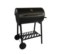 Cook'in Garden - Barbecue à charbon FUMOK - L62,5 x l36 cm - Acier chromé | Grille en Acier Chromé, Thermomètre Intégré, 12 couverts, Système de Ventilation, Pour Extérieur et Jardin