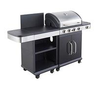 Cook'in Garden - Barbecue au gaz FIDGI 4 avec desserte