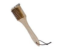 Cook'in Garden - Brosse de Nettoyage 2 en 1 Cuivre + Racloir INOX, Barbecue | Avec Brosse Mousse, Pour Barbecue et Plancha, Dégraisse et Nettoie Grilles en Profondeur