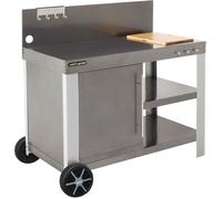 COOK'IN GARDEN Desserte Nova XL sur roues - 122x65x105 cm - Gris