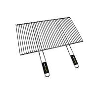 Cook'in garden Grille de barbecue recoupable 70 x 40 cm – acier chromé, manches Soft Touch
