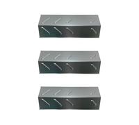 Cook'in Garden - Lot de 3 protecteurs de brûleurs pour Barbecue Gaz, 33,6 x 13,3 cm, Protège Vos grillades des Flammes, Diffusion Uniforme de la Chaleur, Compatibilité Universelle