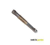 COOK'IN GARDEN Pince barbecue Essentiel - Allume tout flexible - Manche en bois et inox