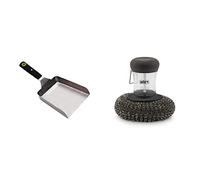 Cook'in garden Spatule Aimantée - Bords Relevés - Manche Soft Touch - Plancha/Barbecue Eponge métallique pour plancha Weber