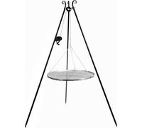 CookKing 111356 Barbecue pivotant 180cm - Grille de cuisson en acier inoxydable 50cm + manivelle