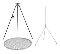 CookKing Barbecue pivotant en acier avec manivelle & accessoires de cuisson Barbecue tripode y compris grille de cuisson en acier Ø 50 cm