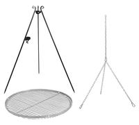 CookKing Barbecue pivotant en acier avec manivelle & accessoires de cuisson Barbecue tripode y compris grille de cuisson en acier Ø 70 cm