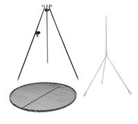 CookKing Barbecue pivotant en acier avec manivelle Accessoires pour barbecue Barbecue tripode y compris grille de cuisson Ø 50 cm