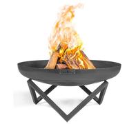 CookKing Brasero Santiago Ø70 - Barbecue Exterieur Plancha en Acier de Haute Qualité - 70x70x35 cm