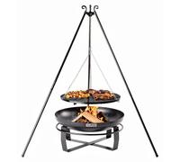 CookKing Ensemble de grill Schwenkgrill Viking 1, comprenant une cuve à feu, un trépied et une grille de cuisson
