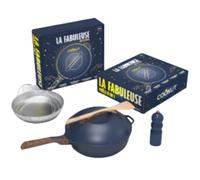 COOKUT, Coffret de Noël - La Fabuleuse Poêle 24 cm - Myrtille (bleu)
