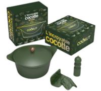 Cookut, Coffret de Noël - l'Incoyable Cocotte 28 cm - Fougère (Vert)