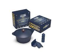 Cookut, Coffret de Noël - l'Incoyable Cocotte 28 cm - Myrtille (bleu)