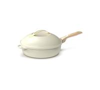 La Fabuleuse Poêle Sauteuse Casserole Cocotte Cookut 24 cm - Blanc Crème