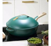 COOKUT La Fabuleuse Poêle Sauteuse Casserole Cocotte Cookut 28 cm - Vert Canopée