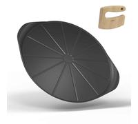 COOKUT Le Formidable Plat à Pizza en Métal 33cm Gris Graphite avec Coupe-Pizza
