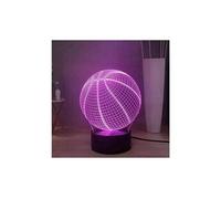 Cool basketball led night light, creative 16 couleurs lampe de table de bureau, sport series touch remote 3d night lamp decor light, meilleur cadeau