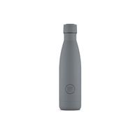 Cool Bottles - Bouteille en Acier Inoxidable - 500 ml - Pastel Grey - 26,5 x 7 cm- Bouteille Isotherme - Boissons froides 36 heures et chaudes 18 heures - Triple-Cool Technology - Sans BPA