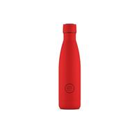 Cool Bottles - Bouteille en Acier Inoxidable - 500 ml - Vivid Red - 26,5 x 7 cm - Bouteille Isotherme - Boissons Froides 36 Heures Boissons Chaudes 18 Heures - Triple-Cool Technology - Sans BPA