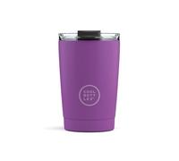 Cool Bottles - Gobelet Isotherme en Acier Inoxydable 330 ml - Tasse Thermique avec Couvercle Hermétique - Boissons froides 10h et chaudes 5h - Finition Anti-tâches - Vivid Violet