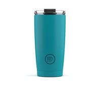 Cool Bottles - Gobelet Isotherme en Acier Inoxydable 550 ml - Tasse Thermique avec Couvercle Hermétique - Boissons froides 10h et chaudes 5h - Finition Anti-tâches - Vivid Turquoise