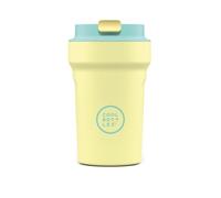 Cool Bottles - Paradise Tumbler - Gobelet Isotherme en Inox - 350 ml - Creta - Jaune et Cyan - Couvercle Hermétique - Boissons Froides 10h et Chaudes 5h - Finition Anti-tâches