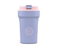 Cool Bottles - Paradise Tumbler - Gobelet Isotherme en Inox - 350 ml - Mykonos - Bleu et Rose - Couvercle Hermétique - Boissons Froides 10h et Chaudes 5h - Finition Anti-tâches