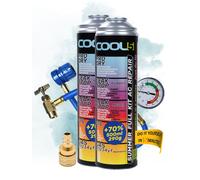 Cool5, kit de réfrigérant 2x 5 en 1 pour climatisation, avec tuyau, compatible avec le réfrigérant R1234yf